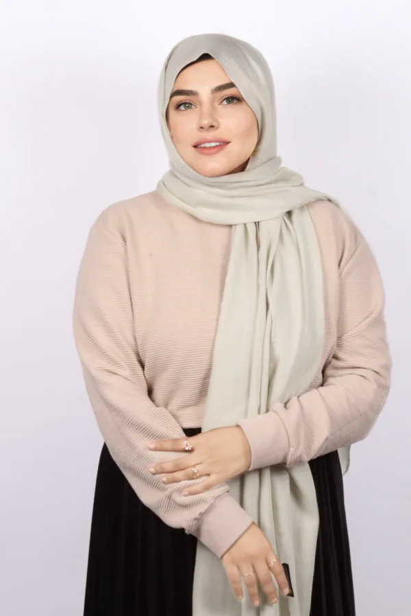 Honeydew Modal Hijab - Image 3