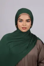 Lush Green Classic Jersey Hijab - Image 2