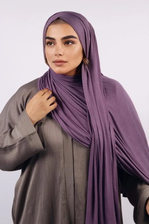 Blackcurrant Classic Jersey Hijab - Image 2