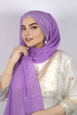 Lavender Moon Drop Chiffon Hijab