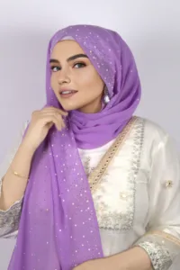 Lavender Moon Drop Chiffon Hijab