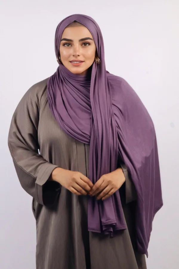 Blackcurrant Classic Jersey Hijab - Image 3