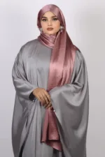 Lotus Champaigne Marble satin Hijab - Image 3
