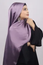 Aubergine Turkish Silk Hijab - Image 2