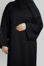 Seher Classic Emirati Abaya - Black - Image 4
