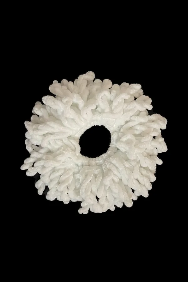 A3787A0F-BD2F-482C-A6F5-C8E32345408C.jpeg White Volumizing Scrunchie - Image 1
