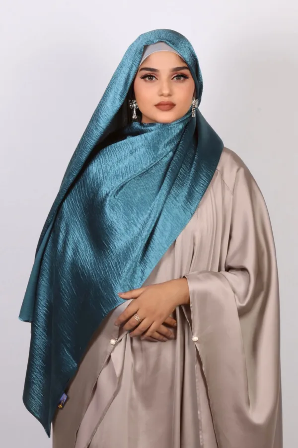 Electra Marble Satin Hijab - Image 1