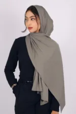 Cloud Turkish Pleated Jersey Hijab - Image 3