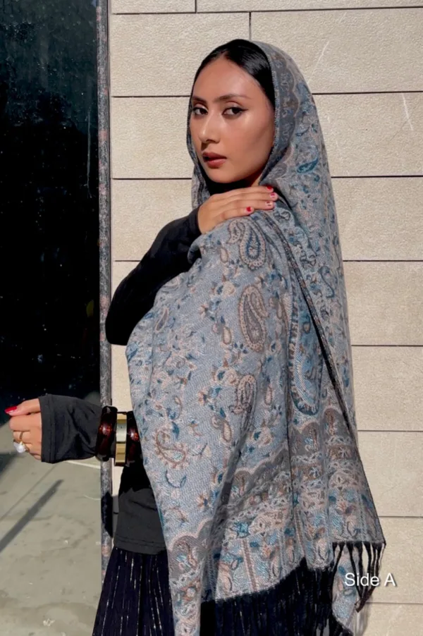 Maghribi Double Sided Pashmina Shawl - Image 1