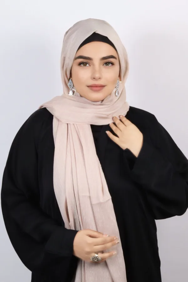 A965E14D-3254-44AA-9C9C-3A2202B2AE2C-1.jpeg Litchi Shimmer Chiffon Hijab - Image 1