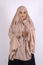 Duaa Easy Wear Prayer Namaz Makhna - Beige