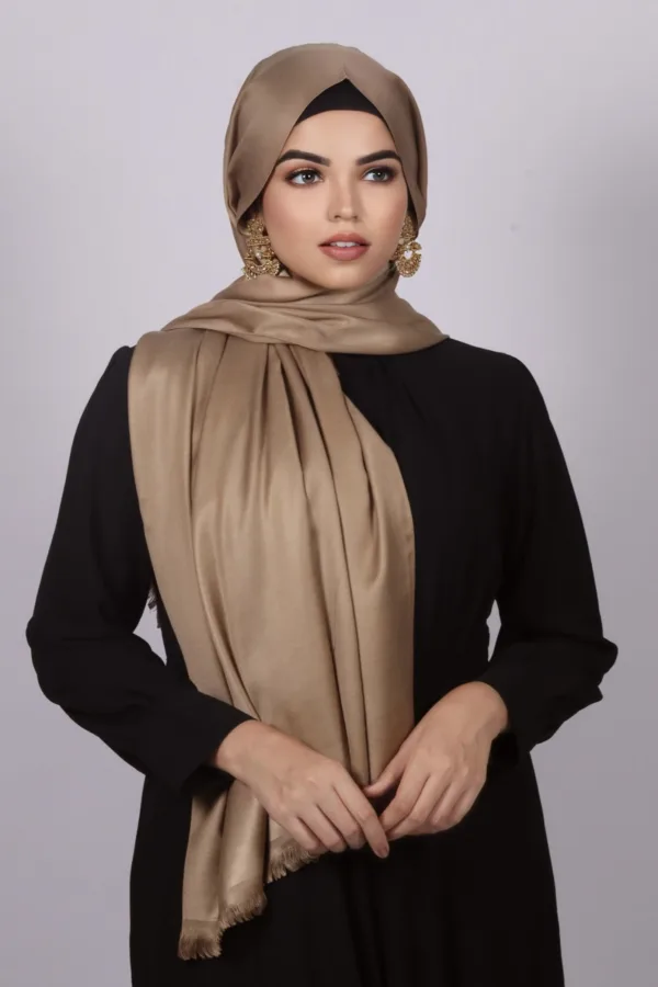 ADFE4744-D2DD-415C-9D40-699725A59176.jpeg Toffee Luxe Silk Hijab - Image 1