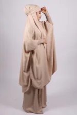 Haya Premium Nida Jilbab 3-Piece Set with Niqab - Souffle