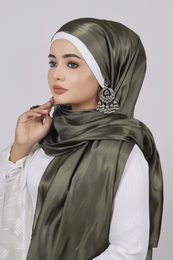 Leaf Premium Organza Hijab - Image 2