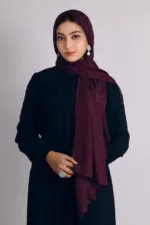 Cherry Shimmer Chiffon Hijab - Image 2