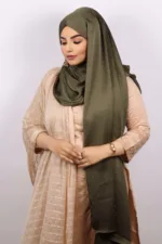 Raisin Rhinestone Silk Hijab