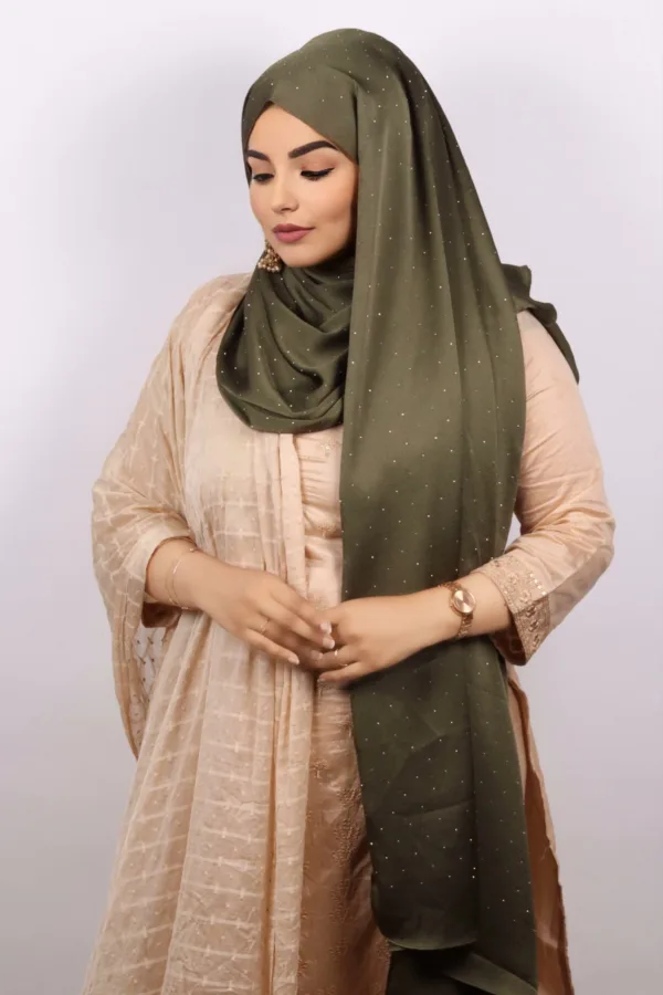 B3D4BF54-970E-4692-BC58-45EFB0C07650-1.jpeg Raisin Rhinestone Silk Hijab - Image 1