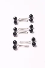 Black Basics Loop Hijab Pins (Set of 6)