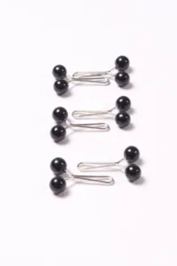 Black Basics Loop Hijab Pins (Set of 6)