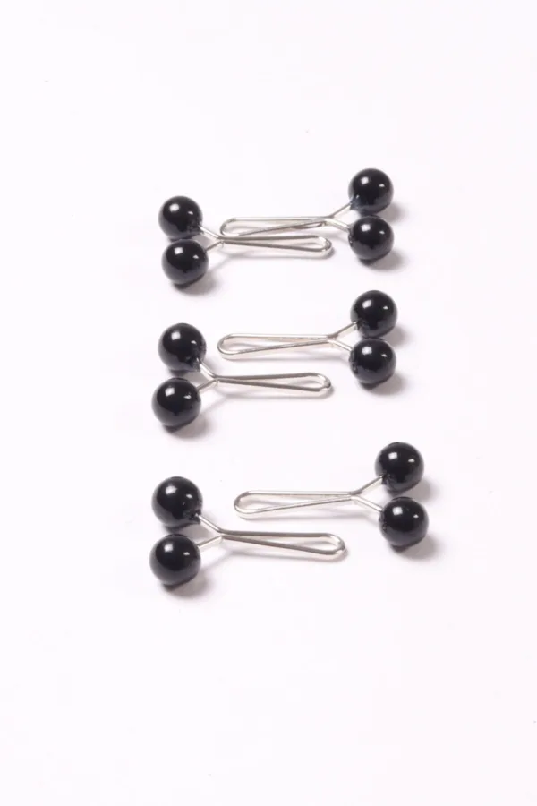 B9EFA1A8-D247-4A10-AC4B-21C77BDBF1B6.jpeg Black Basics Loop Hijab Pins (Set of 6) - Image 1