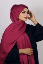Cherry Medina Silk Hijab - Image 2