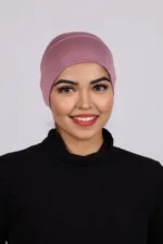 Pink Tieback Hijab Cap