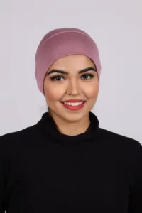 Pink Tieback Hijab Cap