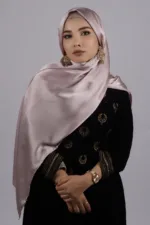 Rose Gold Muna Satin Hijab - Image 2