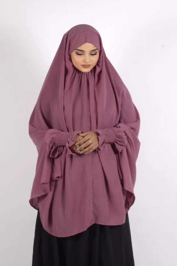 Duaa Easy Wear Prayer Namaz Makhna - Dusty Mauve - Image 3