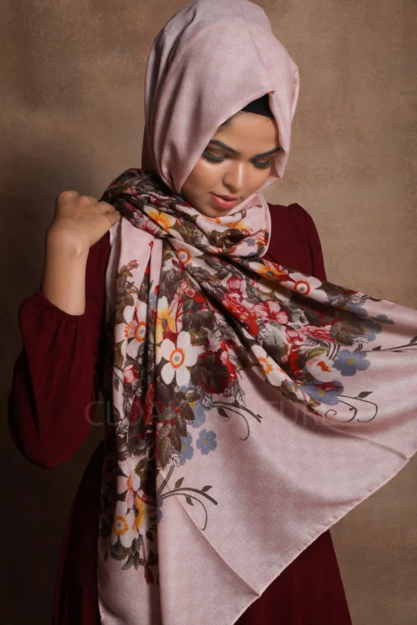 Blossom Floral Premium Viscose Hijab - Image 3