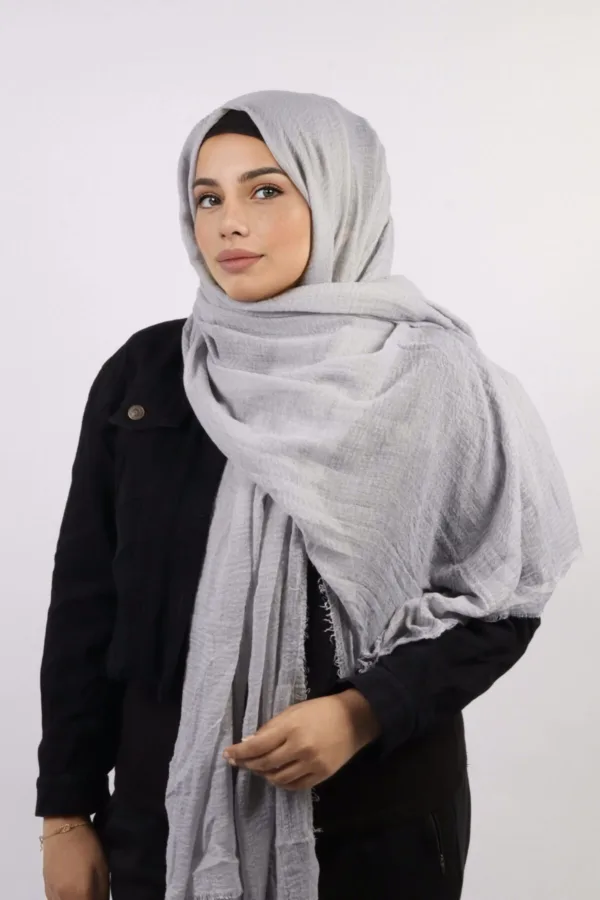 Sarooj Crinkled Cotton Hijab - Image 1