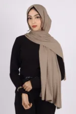 Wood Apple Turkish Pleated Jersey Hijab - Image 2
