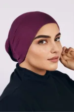 Mulberry Wine Comfort Fit Tube Hijab Cap