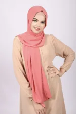 Hibiscus Korean Chiffon Hijab - Image 2