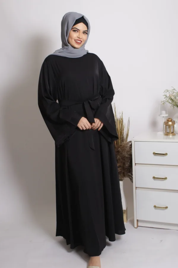 D4C87AF3-3E33-43F7-87C7-CC7B31DA89DA.jpeg Eve Classic Abaya Dress - Black - Image 1