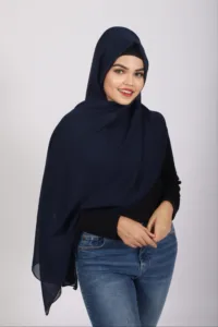 Navy Internet Cotton Hijab