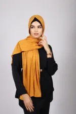 Golden Glow Bamboo Jersey Hijab - Image 2