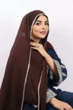 Brown crystal Hijab