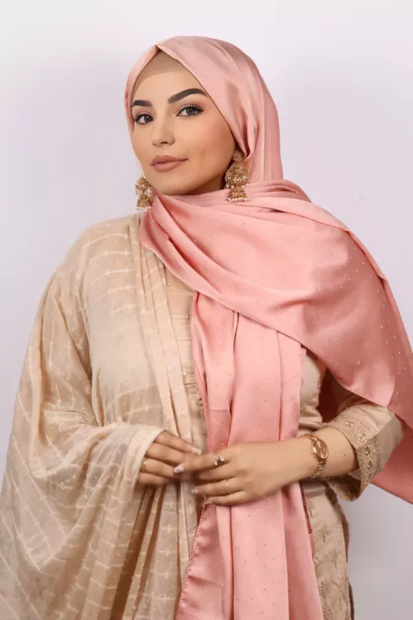 D83E43AD-1458-42F0-9929-264DC51B1E9F-1.jpeg Lotus Rhinestone Silk Hijab - Image 1