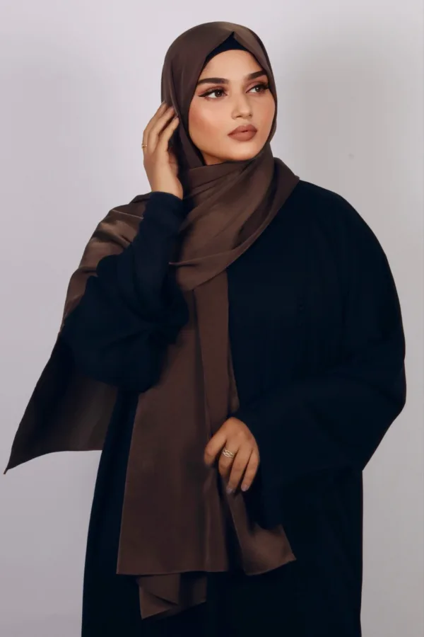 Chocogold Medina Silk Hijab - Image 2