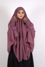 Duaa Easy Wear Prayer Namaz Makhna - Dusty Mauve - Image 2