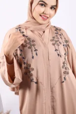 Imani Luxury Handwork Front Open Emirati Abaya - Image 6