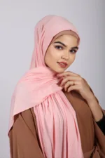 Baby Peach Premium Jersey Hijab - Image 2