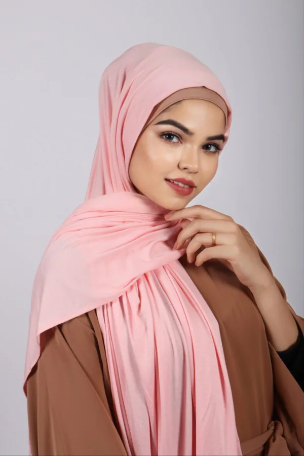 Baby Peach Premium Jersey Hijab - Image 2