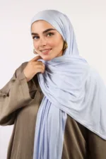 Mint Blue Classic jersey Hijab - Image 2