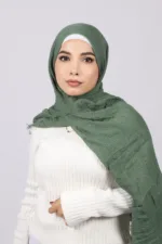 Turtle Crinkled Cotton Hijab - Image 2