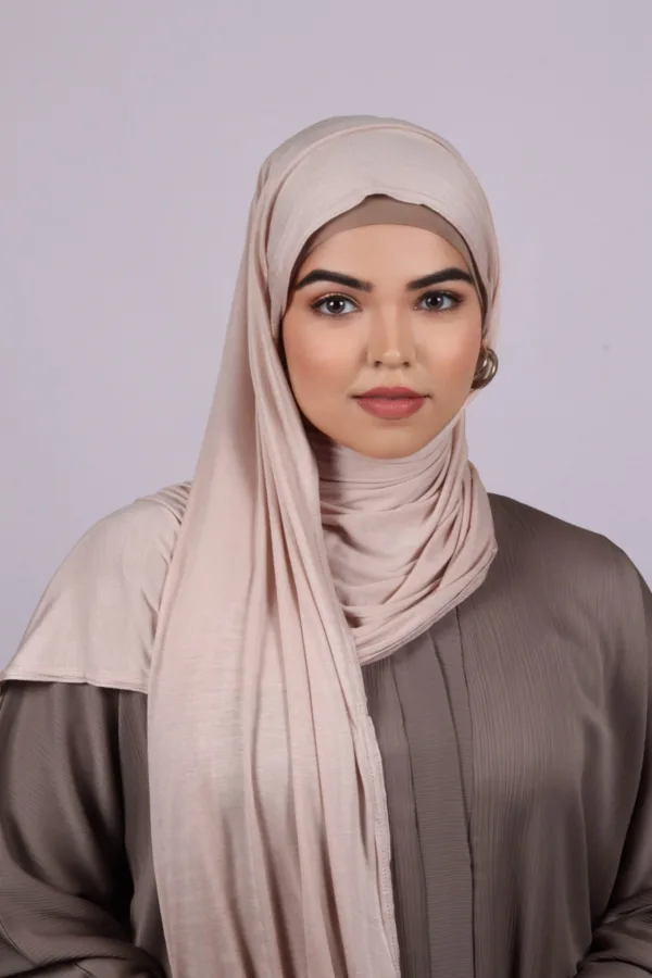 E354B0D8-9C75-4ADB-B09A-58FE0DD8A1B3-1.jpeg Bare Cream Classic Jersey Hijab - Image 1