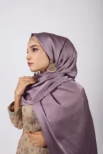 Thunder Purple Muna Satin Hijab - Image 3