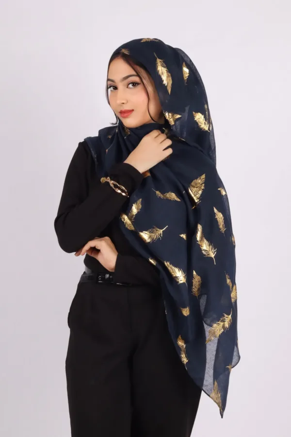 Saqqara Foil Print Hijab - Image 2