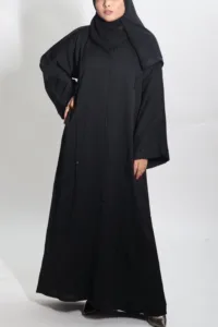 Seher Classic Emirati Abaya - Black